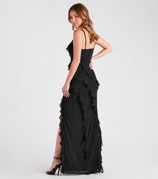 Women's - Maxi Dress - Ruffled - Elegant Dress
