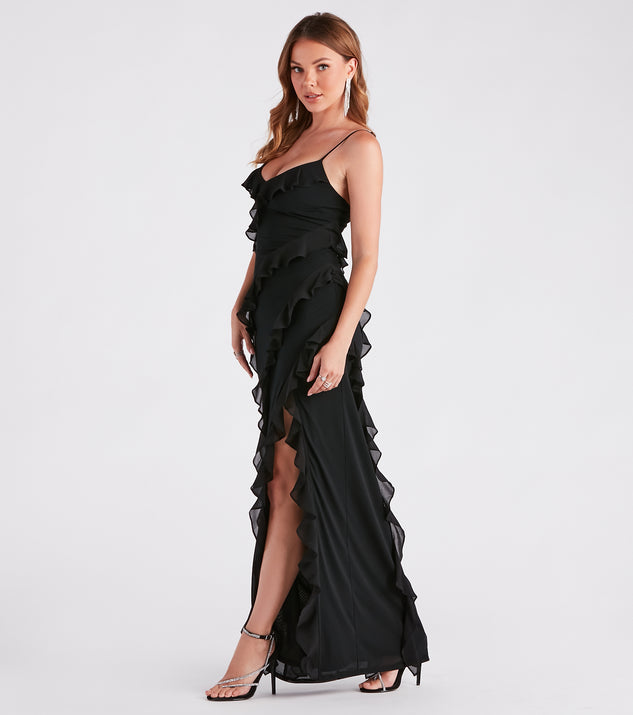 Women's - Maxi Dress - Ruffled - Elegant Dress