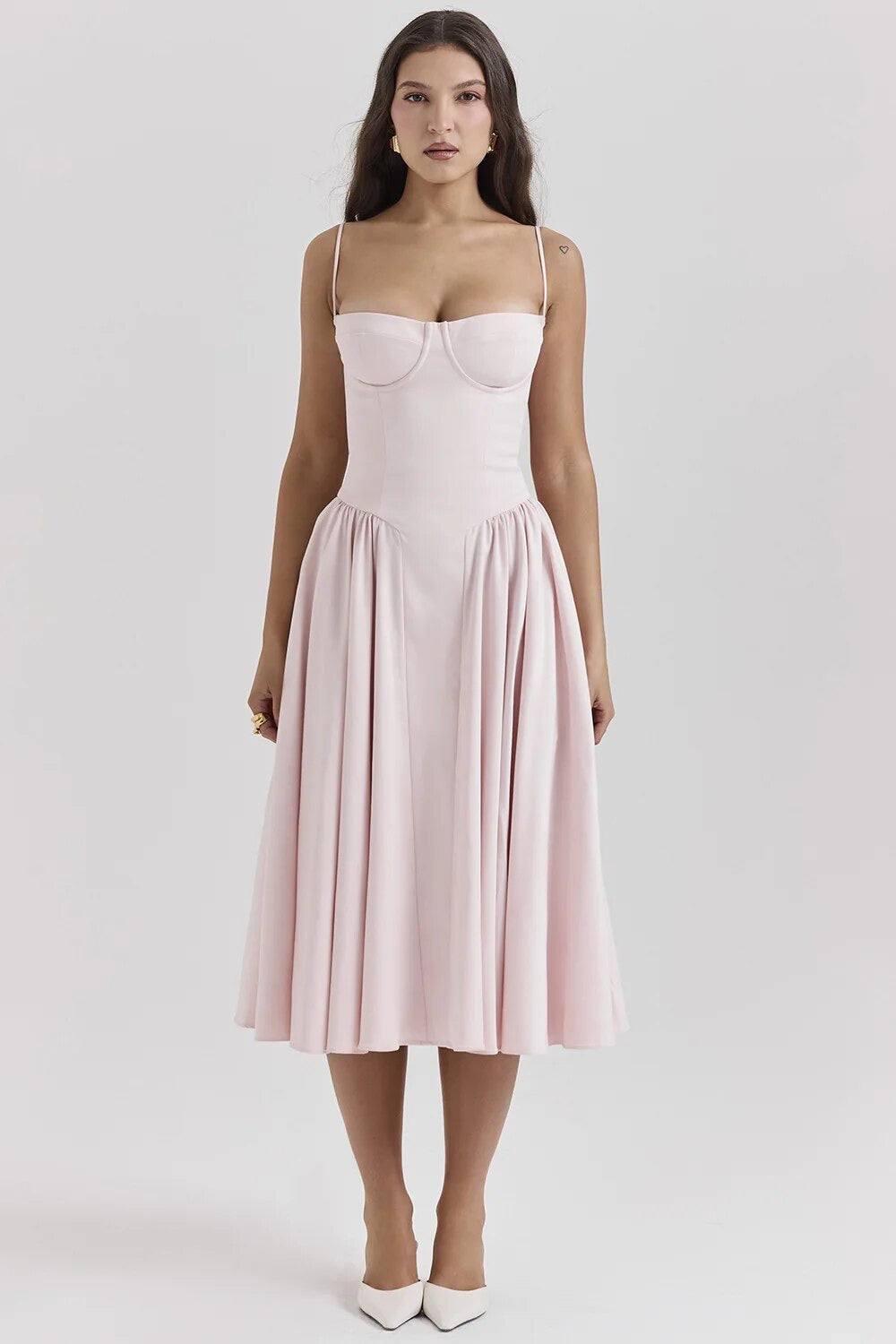 Women's - Midi Dress - Classic Style - Elegant Dress