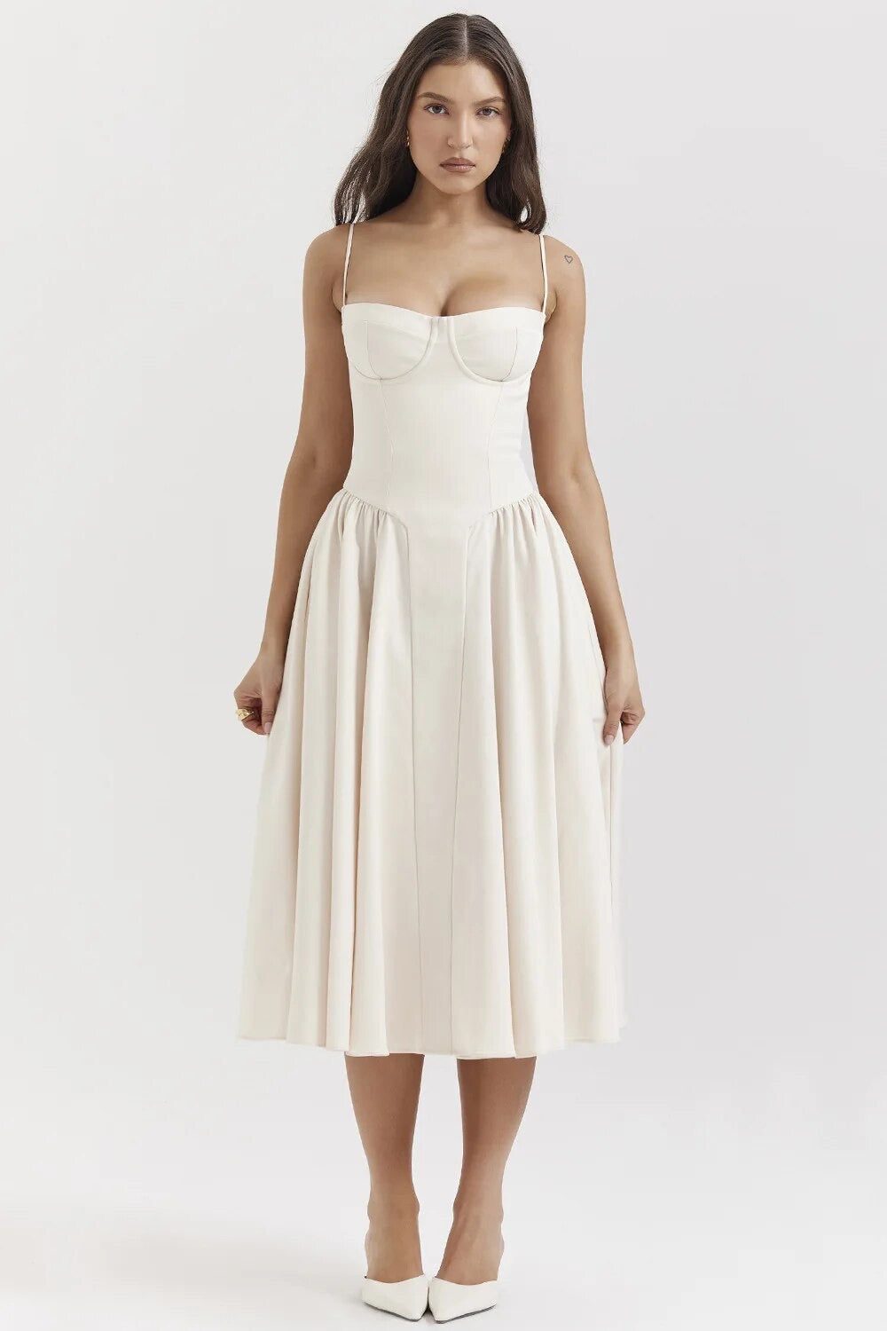 Women's - Midi Dress - Classic Style - Elegant Dress
