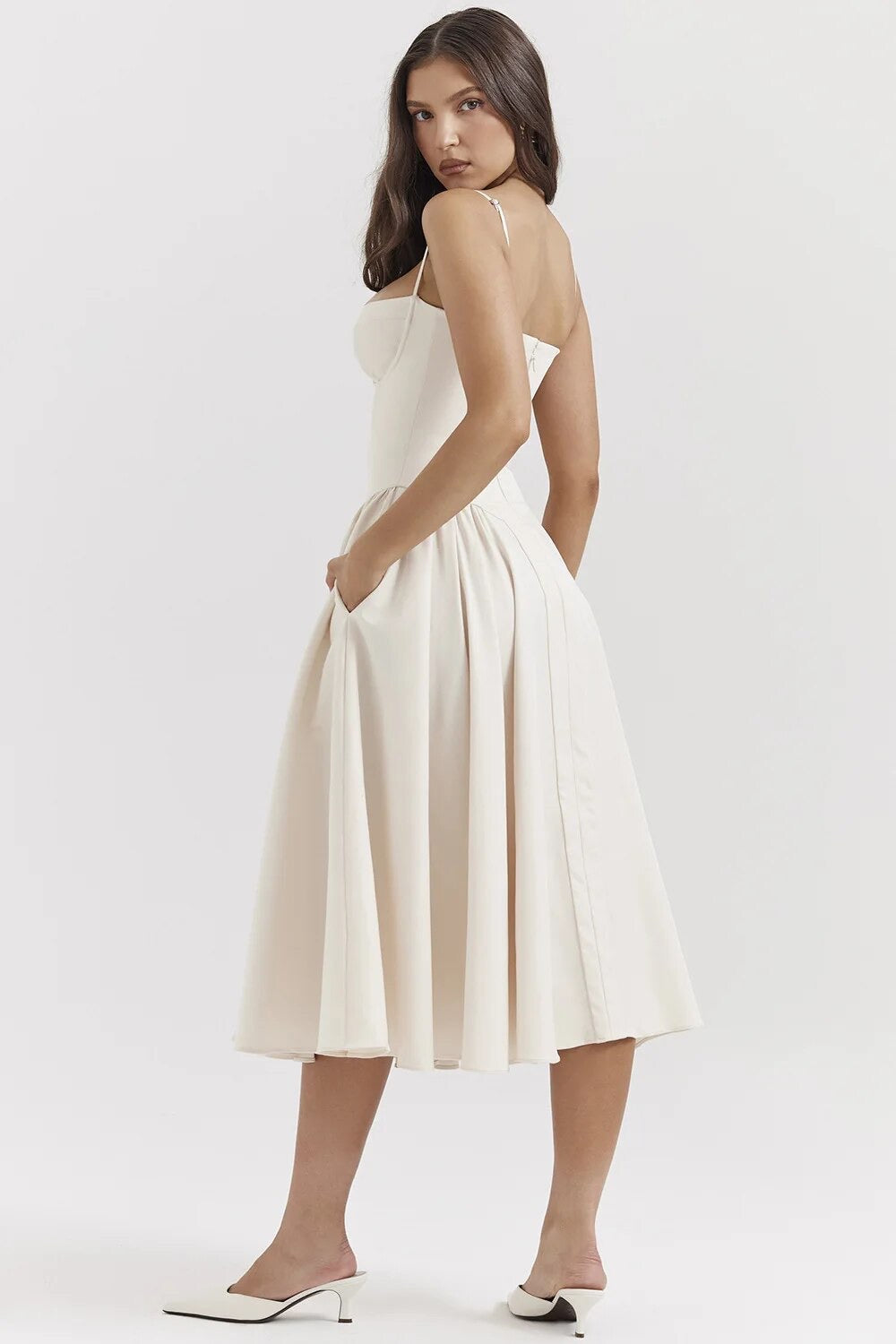Women's - Midi Dress - Classic Style - Elegant Dress