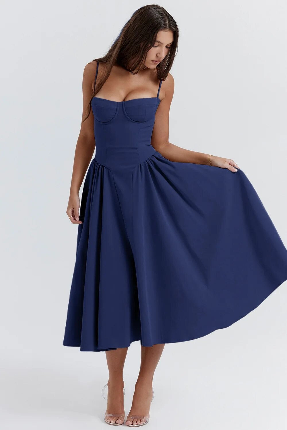 Women's - Midi Dress - Classic Style - Elegant Dress