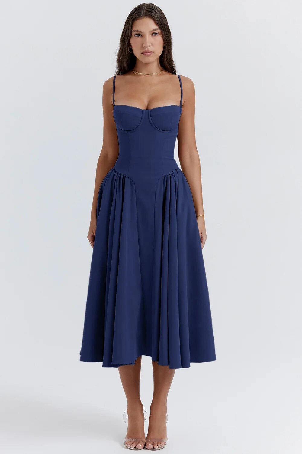 Women's - Midi Dress - Classic Style - Elegant Dress