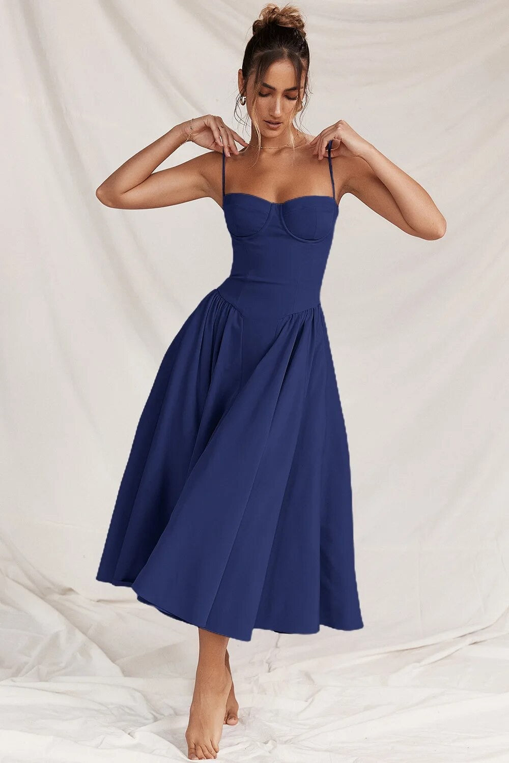 Women's - Midi Dress - Classic Style - Elegant Dress