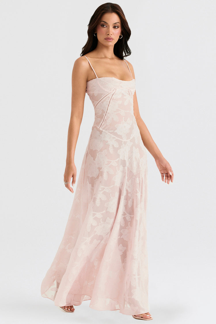 Women's - Maxi Dress - Lace Detail - Elegant Dress