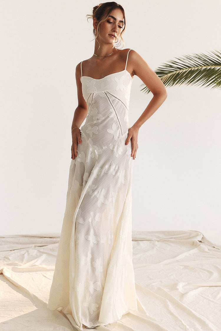 Women's - Maxi Dress - Lace Detail - Elegant Dress