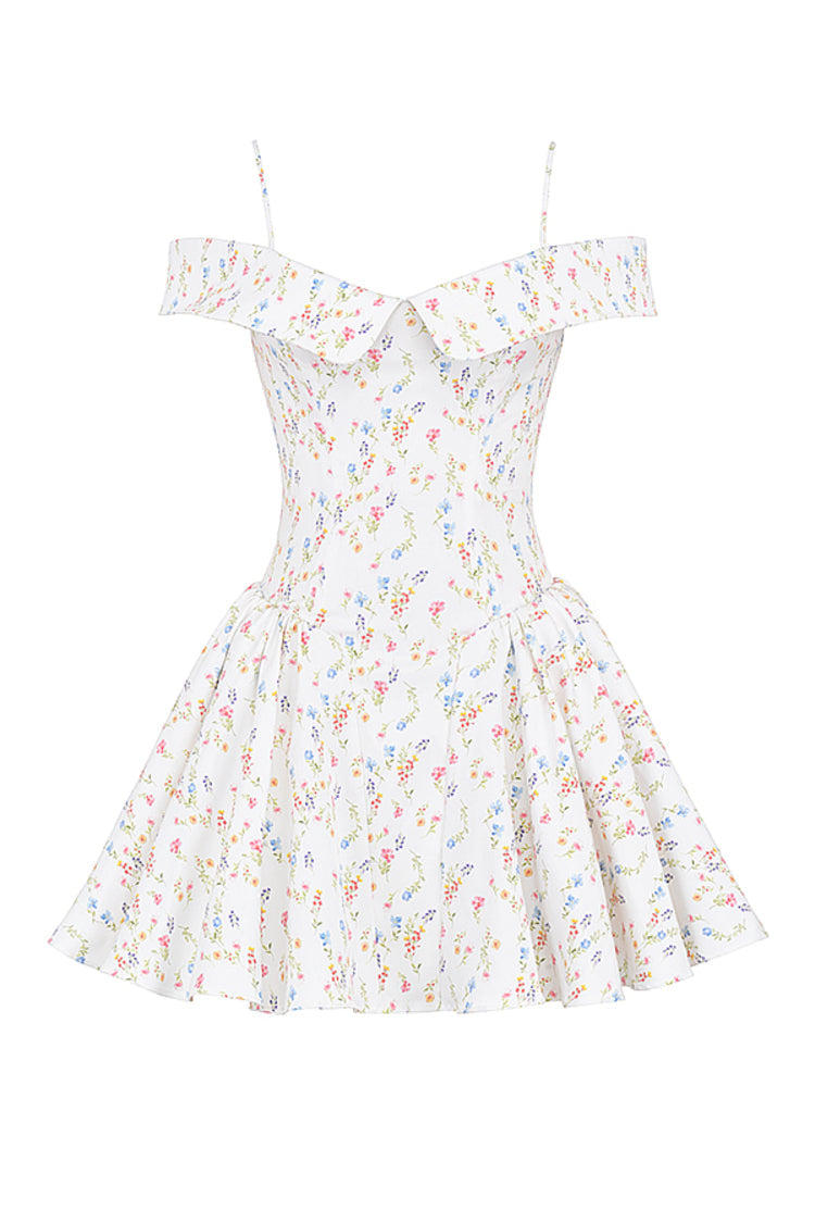 Women's - Mini Dress - Floral Print - Summer Dress