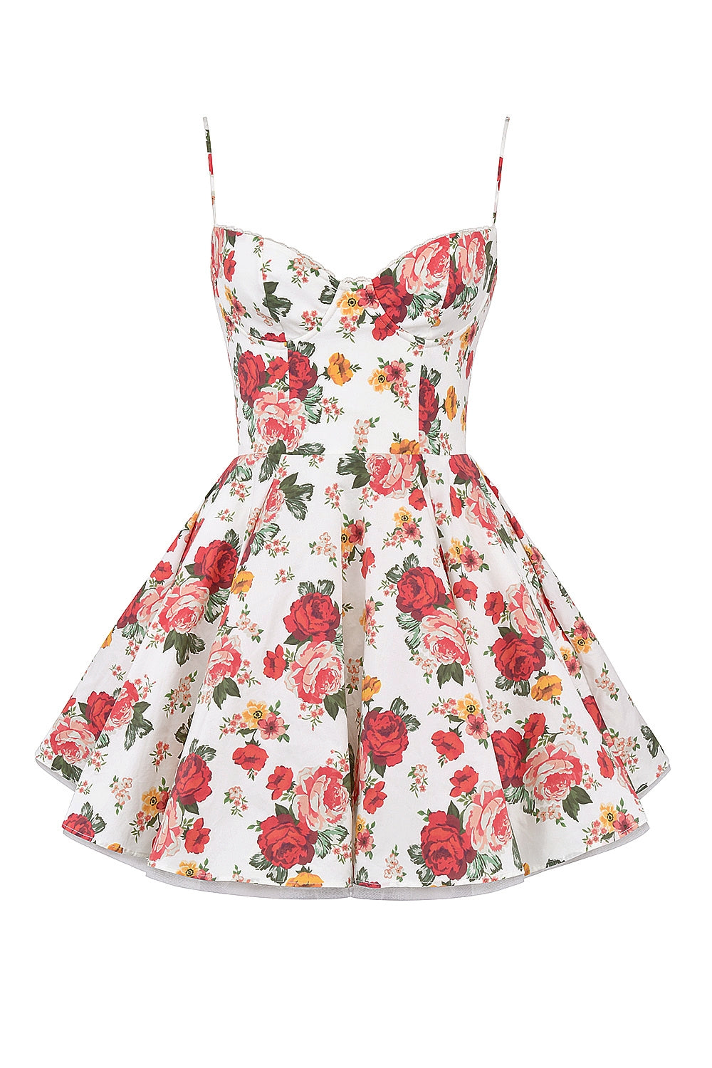 Women's - Mini Dress - Classic Style - Casual Floral Dress