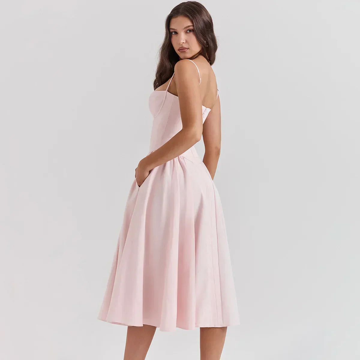 Women's - Midi Dress - Classic Style - Elegant Dress